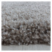 Kusový koberec Fluffy Shaggy 3500 beige kruh 120x120 cm