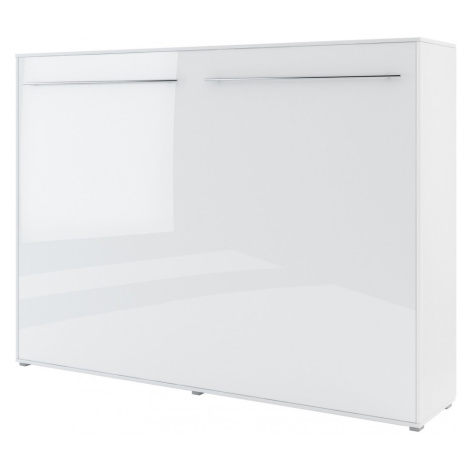 Dig-net nábytek Sklápěcí postel Lenart CONCEPT PRO CP-04 | 140 x 200 cm Barva: bílý lesk / bílá