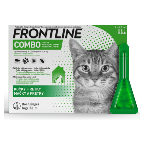 Frontline Combo spot-on pro kočky 3 ks