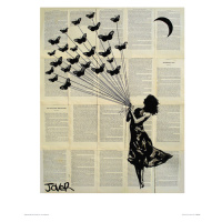 Umělecký tisk Loui Jover - Butterflying, Loui Jover, (40 x 50 cm)