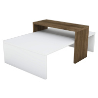Kalune Design Konferenční stolek Glow ořech/bílý