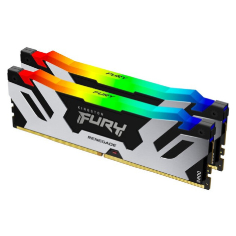 Kingston FURY Renegade DDR5 64GB 6000MHz CL32 2x32GB RGB Černostříbrná Černá