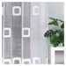 Dekorační vzorovaná záclona na žabky MIRANDA LONG bílá 300x250 cm (cena za 1 kus dlouhé záclony)