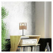 LEUCHTEN DIREKT is JUST LIGHT stolní lampa z černého kovu a dřeva v rustikálním vintage stylu