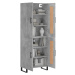 vidaXL Skříň highboard betonově šedá 69,5x34x180 cm kompozitní dřevo