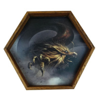 Dřevěný Dice Tray - Drak