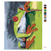 Malování podle čísel - ŽÁBA NA BAMBUSU Rozměr: 40x50 cm, Rámování: vypnuté plátno na rám