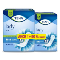 TENA Lady slim extra inkontinenční vložky +50% 30 kusů