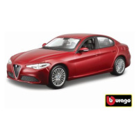 Bburago 1:24 Alfa Romeo Giulia (2016) Metallic červená 18-21080