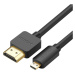 Ugreen kabel HDMI - micro HDMI 19 pin 2.0v 4K 60Hz 30AWG 1,5m černý (30102)