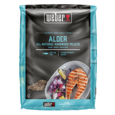 Weber dřevěné přírodní pelety OLŠE, 8 kg