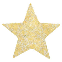 Dekoria Vánoční ozdoba Golden Star II 30 cm, 30x30x0,5