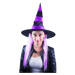 RAPPA Klobouk s vlasy čarodějnice/Halloween
