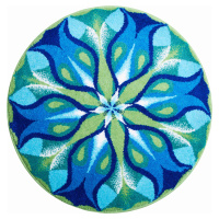 GRUND Mandala předložka TICHÁ ZÁŘ modrozelená Rozměr: ø 100 cm