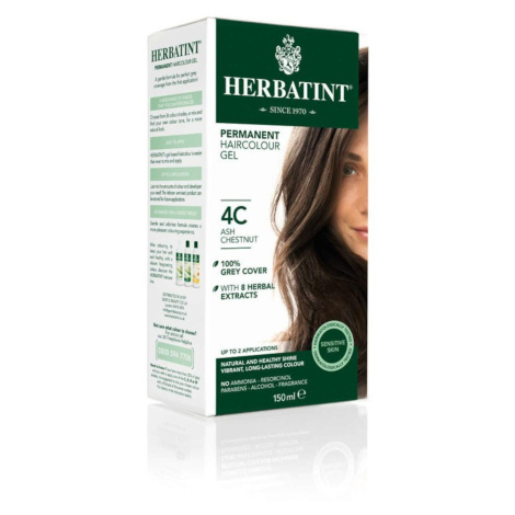 HERBATINT Permanentní barva na vlasy popelavý kaštan 4C 150 ml