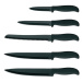 KELA Sada kuchyňských nožů 5 ks ve stojanu ACIDA černá KL-11287