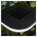 Eco-Light Solární stojací lampa Solara LED s dobíjením, černá, výška 170 cm, hliník