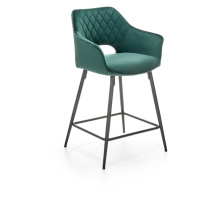 HALMAR Barová židle STOOL H107 zelená