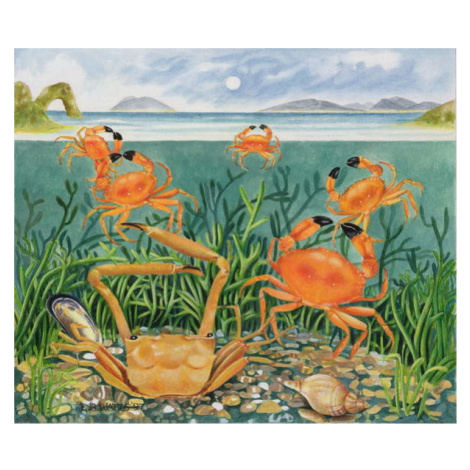 Watts, E.B. - Obrazová reprodukce Crabs in the Ocean, 1997, (40 x 35 cm)