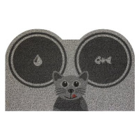 IDEA Nábytek Venkovní Podložka na krmení - kočka, šedá