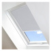 FOA Roleta Látková na střešní okna, světle šedá, LT 108, bílý profil, š 61,2 cm, v 79,5 cm