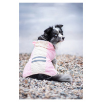 Vsepropejska Roy reflexní pláštěnka pro psa Barva: Růžová, Délka zad (cm): 45, Obvod hrudníku: 6