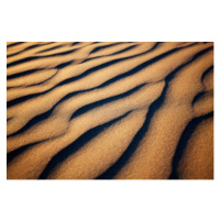 Fotografie Close up of corrugated sand patterns, Jinna van Ringen Photography, 40 × 26.7 cm