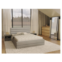 FDM Čalouněná manželská postel VIRGINIA | 140 x 200 cm Barva: Šedá