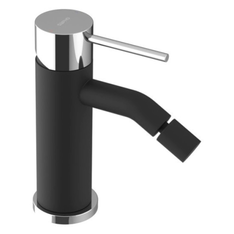 ULTRAMIX stojánková bidetová baterie bez výpusti, černá mat/chrom UT003BC Sapho