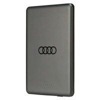 Audi Powerbank inductive 15W 5000mAh grey Big Logo MagSafe AU-MWPB5000-GT/D1-GY (AU-MWPB5000-GT/