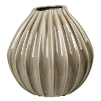 Keramická váza 30 cm Broste WIDE - šedohnědá