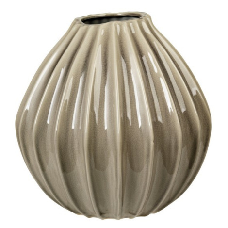 Keramická váza 30 cm Broste WIDE - šedohnědá Broste Copenhagen