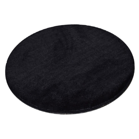 Conceptum Hypnose Kulatý koberec Milano 90 cm černý