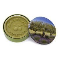 Esprit Provence Marseillské mýdlo v plechu, 100 g - Olivovník