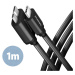 AXAGON kabel USB-C - micro USB 3.2 Gen 1 SPEED, 3A, 1m, černá - BUMM3-CM10AB