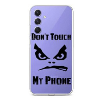 TopQ Kryt Samsung A54 5G Don't Touch průhledný 93254