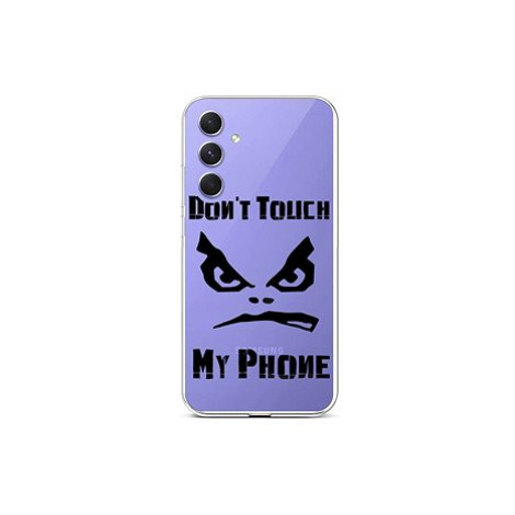 TopQ Kryt Samsung A54 5G Don't Touch průhledný 93254