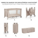 KINDERKRAFT Postýlka cestovní Joy 2 Beige