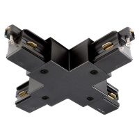 IMPR 720029 Deko-Light 1-fázový kolejnicový systém, D One X-spojka, 220-240V černá RAL 9011 121 