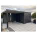 Zahradní domek NEO 4C, tmavě šedá, dvoukřídlé dveře BH86014
