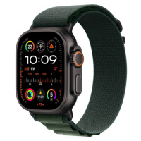 Apple Watch Ultra 2 (2024) 49mm Černý titan s tmavě zeleným alpským tahem M