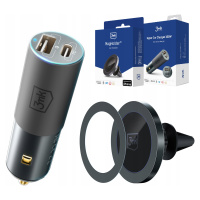 Magnetický držák 3mk MagHolder nabíječka do auta Car Charger 45W