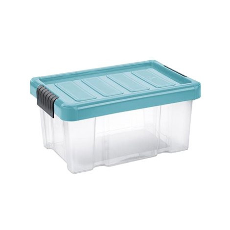 Tontarelli PUZZLE CLIP Box s víkem 5 l, transparent/modrá