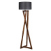 Sofahouse 28662 Designová stojanová lampa Thea 166 cm hnědá / černá