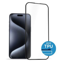 AlzaGuard 2.5D Glass with TPU Frame pro iPhone 15 Pro Max černé