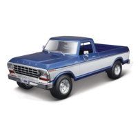 Maisto - 1979 Ford F150 Pick-up, metal modrá, bílá, 1:18