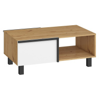 Konferenční stolek DZENGAL 2D, dub artisan/bílá, 5 let záruka