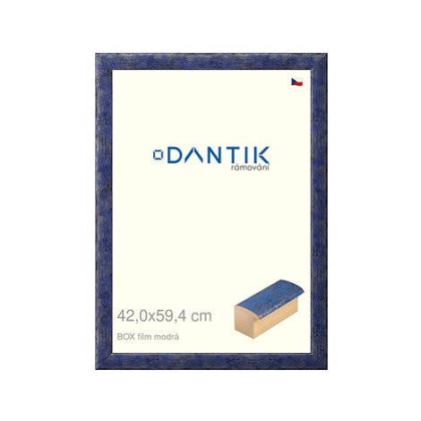 DANTIK rámeček 42 × 59,4, BOX film modrý plexi čiré