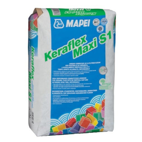 Lepidlo Mapei Keraflex Maxi S1 Low Dust šedá 25 kg C2TE S1 KERAFLEXMAXI