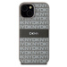 DKNY PU Leather Repeat Pattern Tonal Stripe kryt iPhone 15 béžový